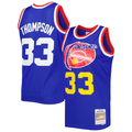 Jamed D.Nuggets #33 David Thompson Mitchell & Ness Royal Hardwood Classics 1975-76 Swingman Jersey