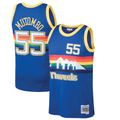 Jamed D.Nuggets #55 Dikembe Mutombo Mitchell & Ness Blue 199192 Hardwood Classics Swingman Jerseys