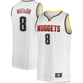 Jamed D.Nuggets #8 Peyton Watson White Fast Break Player Jerseys - Association Edition