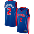 Jamed D.Pistons #2 Cade Cunningham Blue Swingman Jerseys - Icon Edition