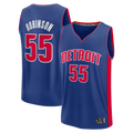 Jamed D.Pistons #55 Duncan Robinson  Blue Fast Break Jerseys - Icon Edition