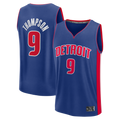 Jamed D.Pistons #9 Ausar Thompson  Blue Fast Break Jerseys - Icon Edition