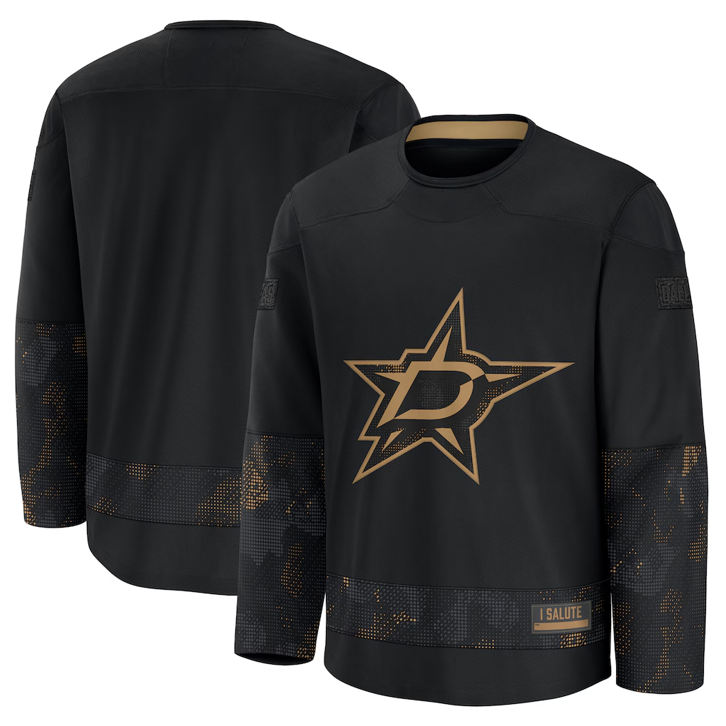 Jamed D.Stars Black 2024 Military Appreciation Practice Jerseys