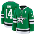 Jamed D.Stars #14 Jamie Benn Kelly Green Home Premium Jerseys