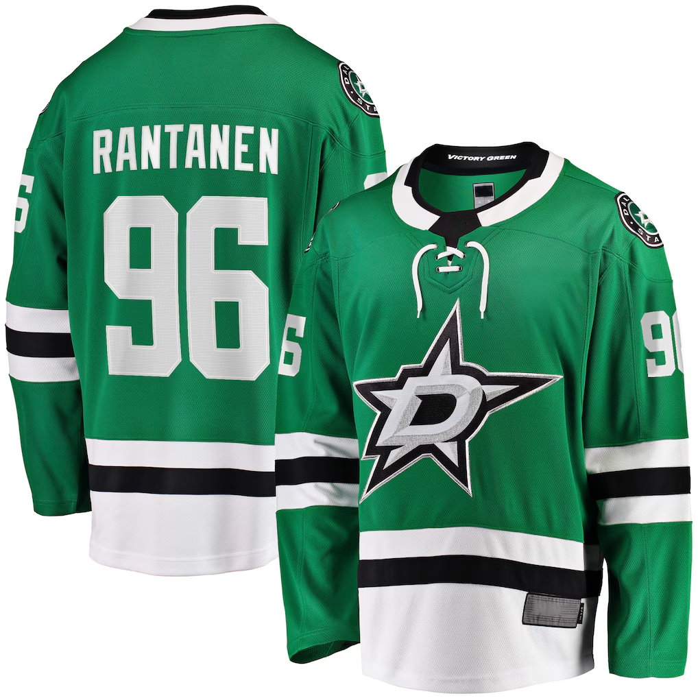 Jamed D.Stars #96 Mikko Rantanen Kelly Green Home Breakaway Jerseys