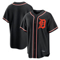 Jamed D.Tigers Black Fashion Out Home Game Blank Player Stitched Jerseys