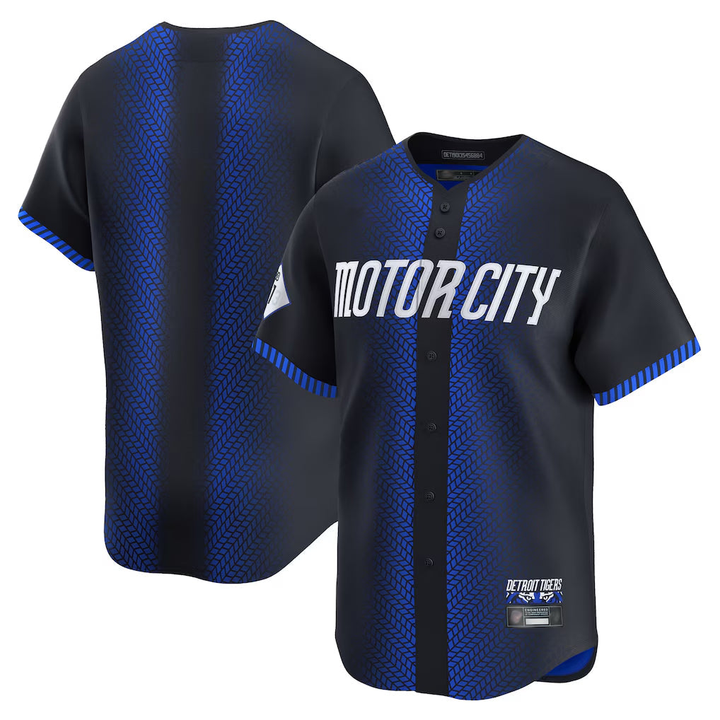 Jamed D.Tigers Navy City Connect Home Limited Blank Player Stitched Jerseys