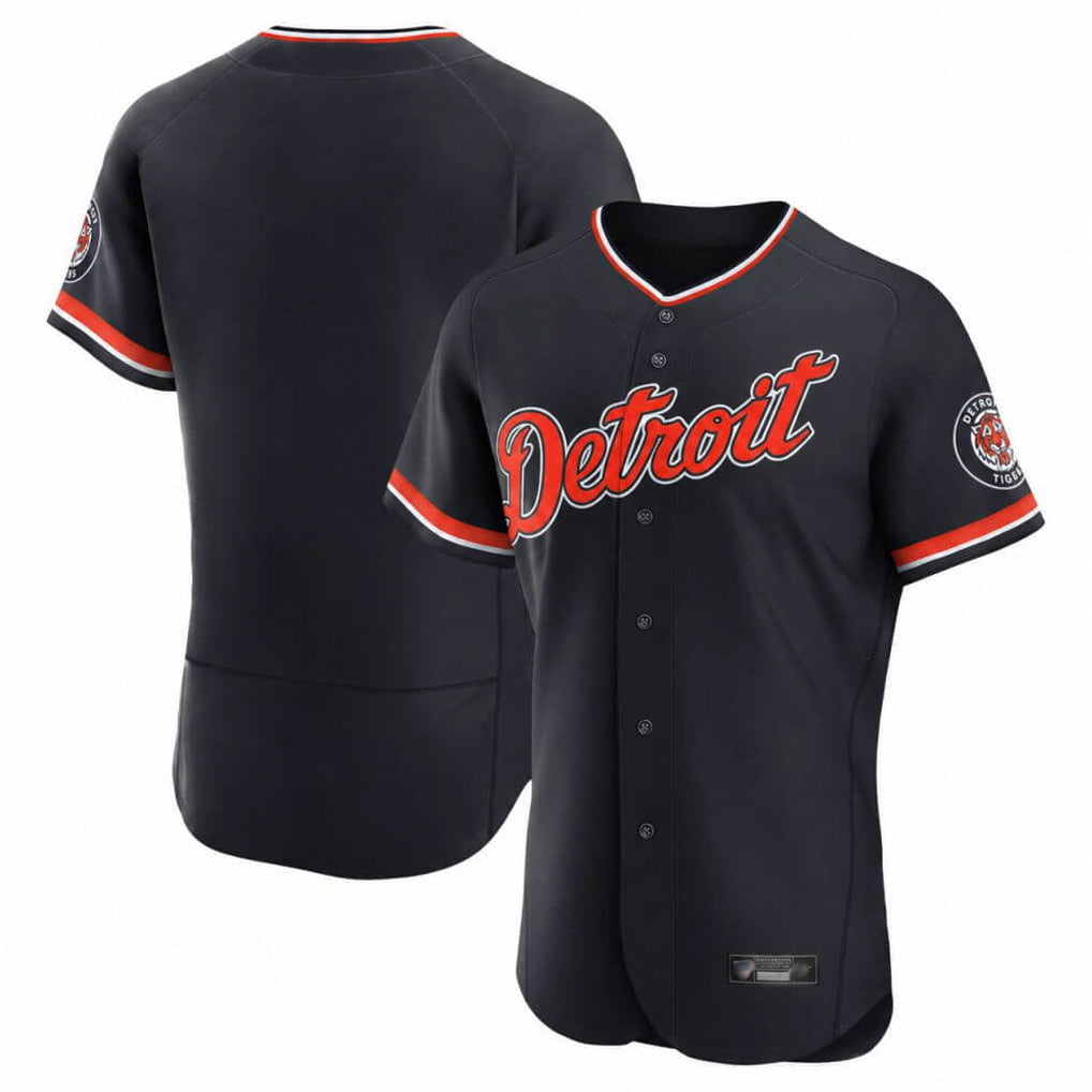 Jamed D.Tigers Navy Limited Elite Home Game Blank Player Stitched Jerseys