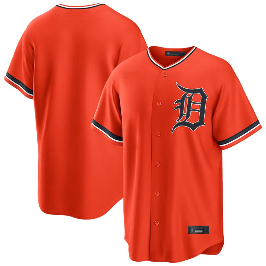 Jamed D.Tigers Orange Home Game Blank Player Stitched Jerseys