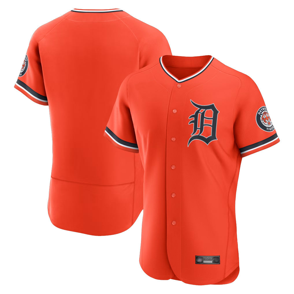 Jamed D.Tigers Orange Limited Elite Home Blank Player Stitched Jerseys