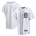Jamed D.Tigers White Home Game Blank Player Stitched Jerseys