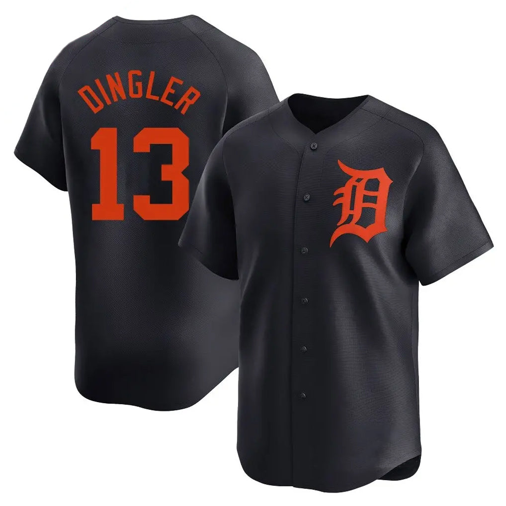 Jamed D.Tigers #13 Dillon Dingler Player Navy Home Limited Stitched Jerseys