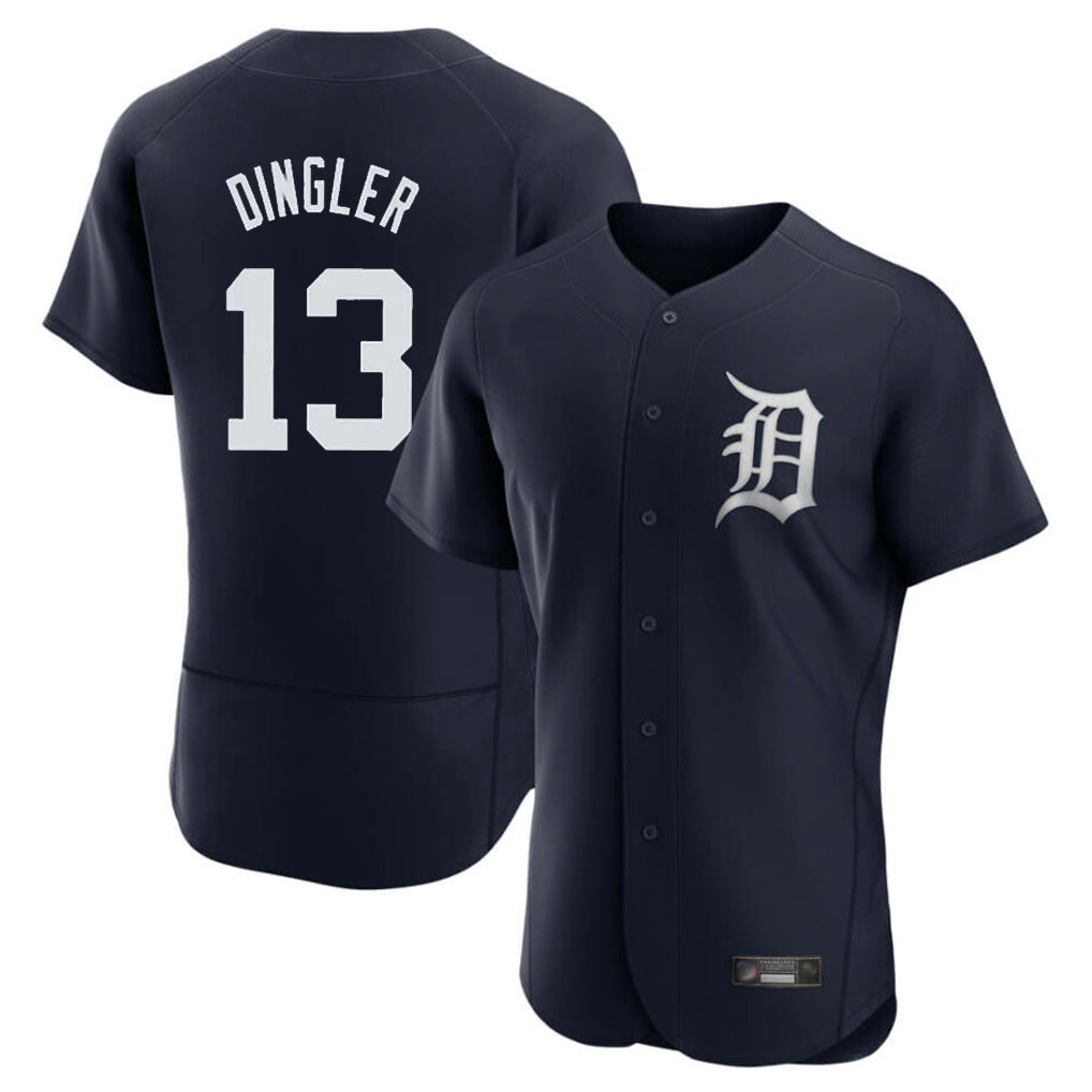 Jamed D.Tigers #13 Dillon Dingler Player Navy Limited Elite Home Stitched Jerseys