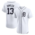 Jamed D.Tigers #13 Dillon Dingler Player White Limited Elite Home Stitched Jerseys