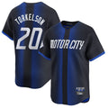 Jamed D.Tigers #20 Spencer Torkelson Player Navy City Connect Home Limited Stitched Jerseys