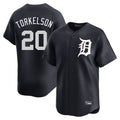 Jamed D.Tigers #20 Spencer Torkelson Player Navy Home Limited Game Stitched Jerseys