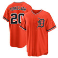 Jamed D.Tigers #20 Spencer Torkelson Player Orange Home Game Stitched Jerseys
