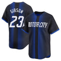 Jamed D.Tigers #23 Kirk Gibson Player Navy City Connect Home Limited Stitched Jerseys