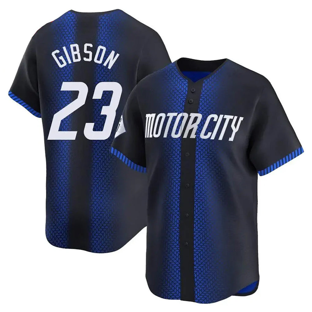 Jamed D.Tigers #23 Kirk Gibson Player Navy City Connect Home Limited Stitched Jerseys