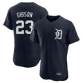 Jamed D.Tigers #23 Kirk Gibson Player Navy Limited Elite Home Stitched Jerseys