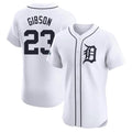 Jamed D.Tigers #23 Kirk Gibson Player White Limited Elite Home Stitched Jerseys