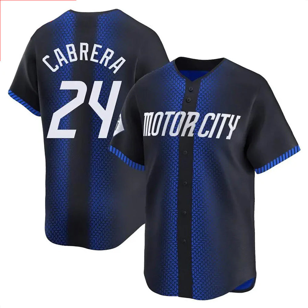 Jamed D.Tigers #24 Miguel Cabrera Player Navy City Connect Home Limited Stitched Jerseys