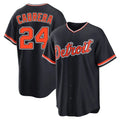 Jamed D.Tigers #24 Miguel Cabrera Player Navy Home Game Stitched Jerseys