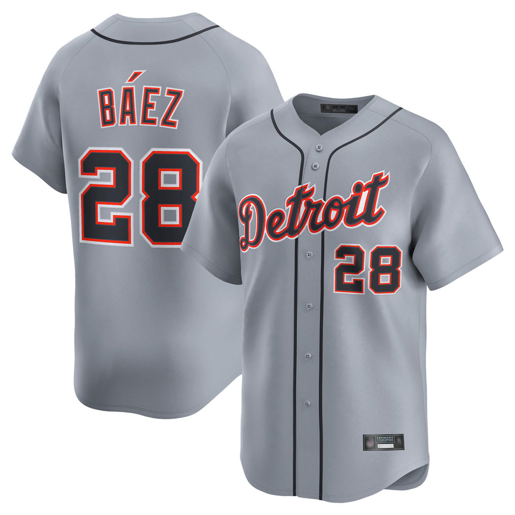 Jamed D.Tigers #28 Javier B¡§¡éez Player Gray Home Limited Stitched Jerseys