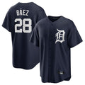 Jamed D.Tigers #28 Javier B¡§¡éez Player Navy Game Home Stitched Jerseys