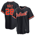 Jamed D.Tigers #28 Javier B¡§¡éez Player Navy Home Game Stitched Jerseys