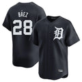 Jamed D.Tigers #28 Javier B¡§¡éez Player Navy Home Limited Game Stitched Jerseys