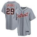 Jamed D.Tigers #29 Tarik Skubal Player Gray Home Game Stitched Jerseys