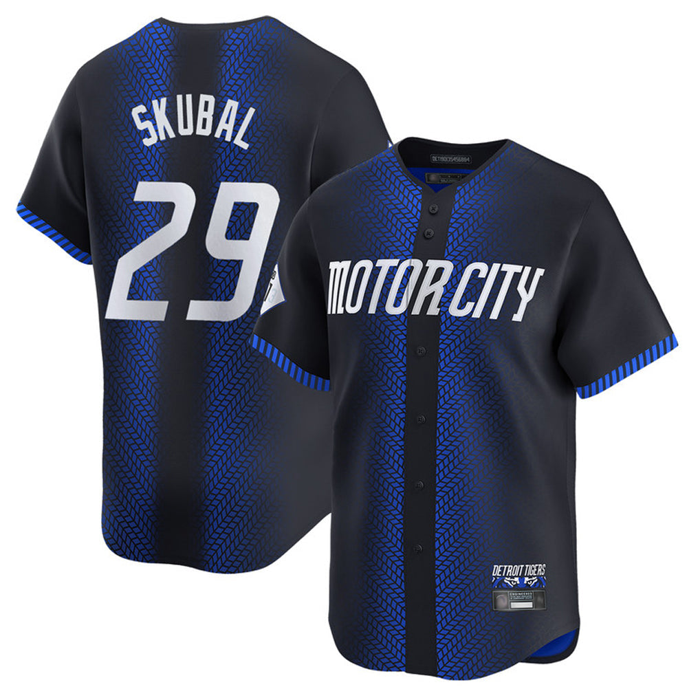 Jamed D.Tigers #29 Tarik Skubal Player Navy City Connect Home Limited Stitched Jerseys