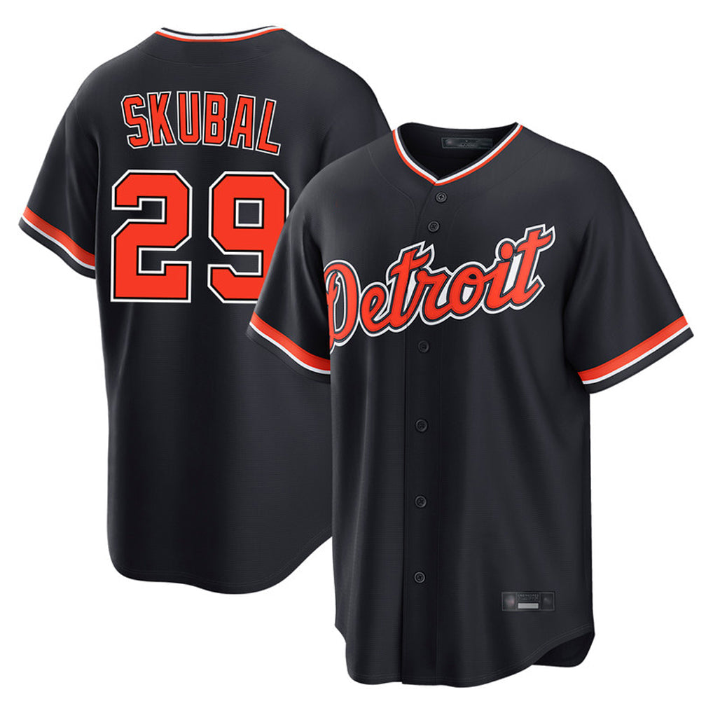 Jamed D.Tigers #29 Tarik Skubal Player Navy Home Game Stitched Jerseys