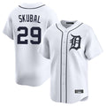 Jamed D.Tigers #29 Tarik Skubal Player White Home Limited Stitched Jerseys