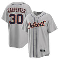 Jamed D.Tigers #30 Kerry Carpenter Player Gray Home Game Stitched Jerseys