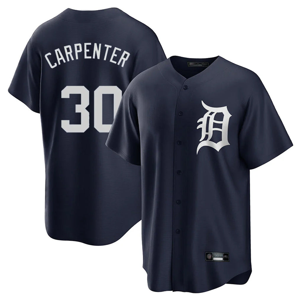 Jamed D.Tigers #30 Kerry Carpenter Player Navy Game Home Stitched Jerseys