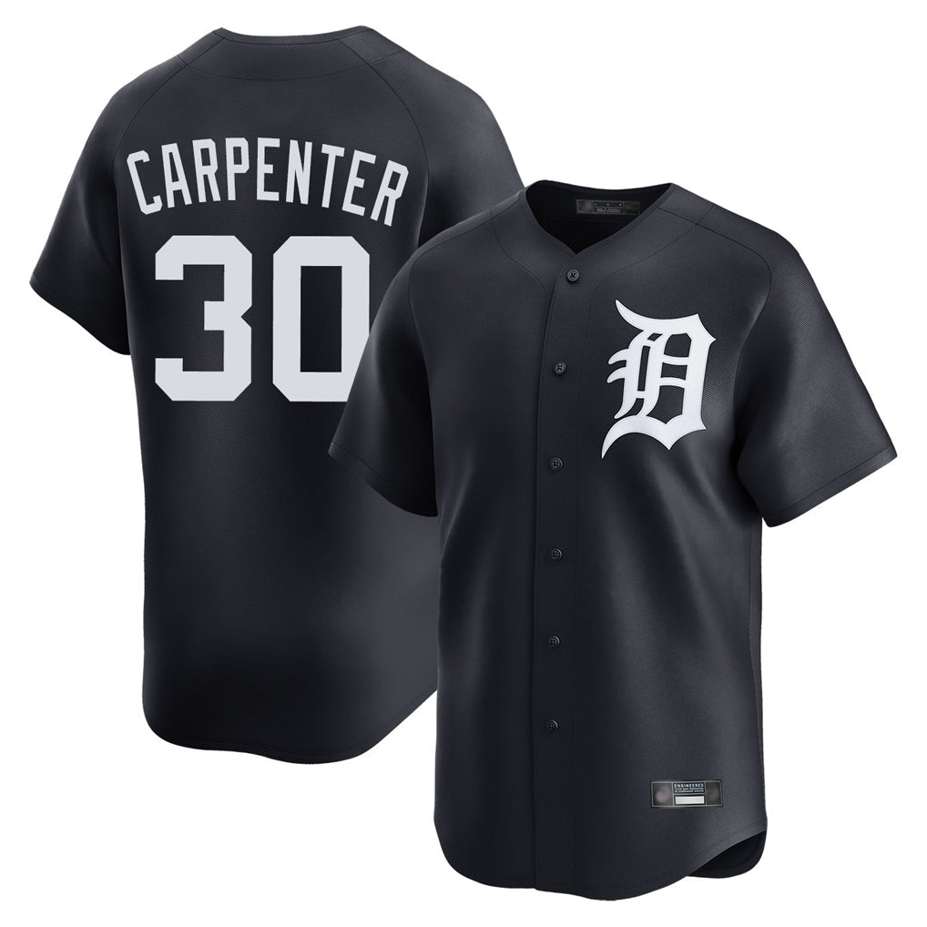 Jamed D.Tigers #30 Kerry Carpenter Player Navy Home Limited Game Stitched Jerseys