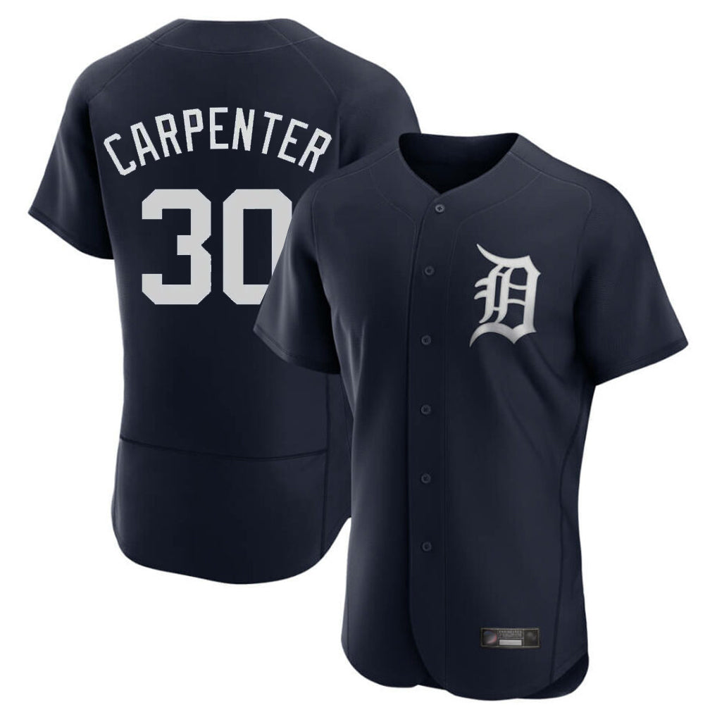 Jamed D.Tigers #30 Kerry Carpenter Player Navy Limited Elite Home Stitched Jerseys