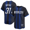 Jamed D.Tigers #31 Riley Greene Player Navy City Connect Home Limited Stitched Jerseys