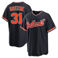 Jamed D.Tigers #31 Riley Greene Player Navy Home Game Stitched Jerseys