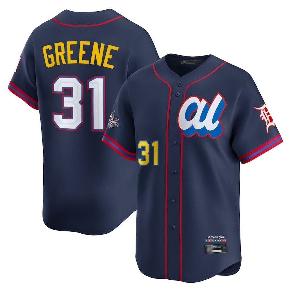 Jamed D.Tigers #31 Riley Greene Player Navy Limited American League All-Star Edition Stitched Jerseys