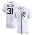 Jamed D.Tigers #31 Riley Greene Player White Limited Elite Home Stitched Jerseys