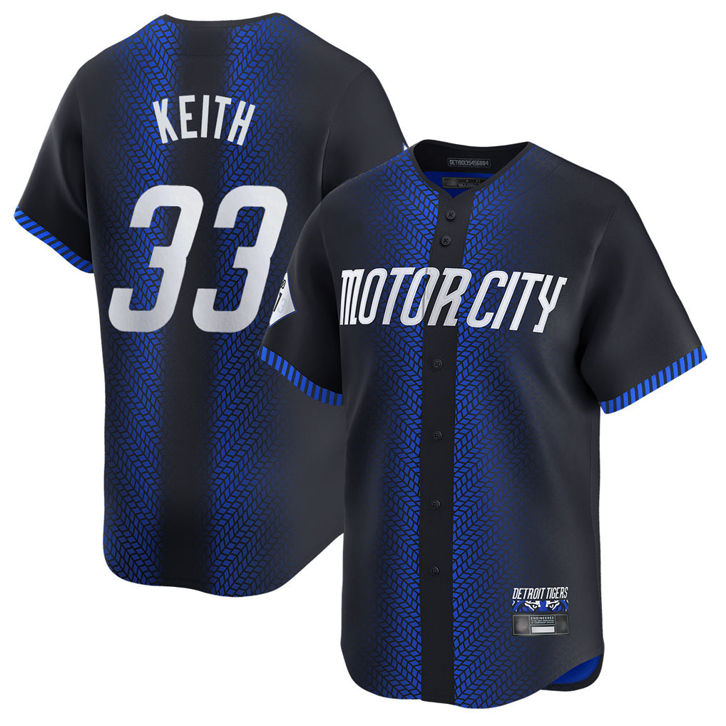 Jamed D.Tigers #33 Colt Keith Player Navy City Connect Home Limited Stitched Jerseys