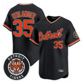 Jamed D.Tigers #35 Justin Verlander Player Black Limited Home Stitched Jerseys