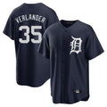 Jamed D.Tigers #35 Justin Verlander Player Navy Game Home Stitched Jerseys