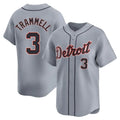 Jamed D.Tigers #3 Alan Trammell Player Gray Home Limited Stitched Jerseys