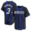 Jamed D.Tigers #3 Alan Trammell Player Navy City Connect Home Limited Stitched Jerseys