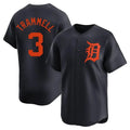 Jamed D.Tigers #3 Alan Trammell Player Navy Home Limited Stitched Jerseys