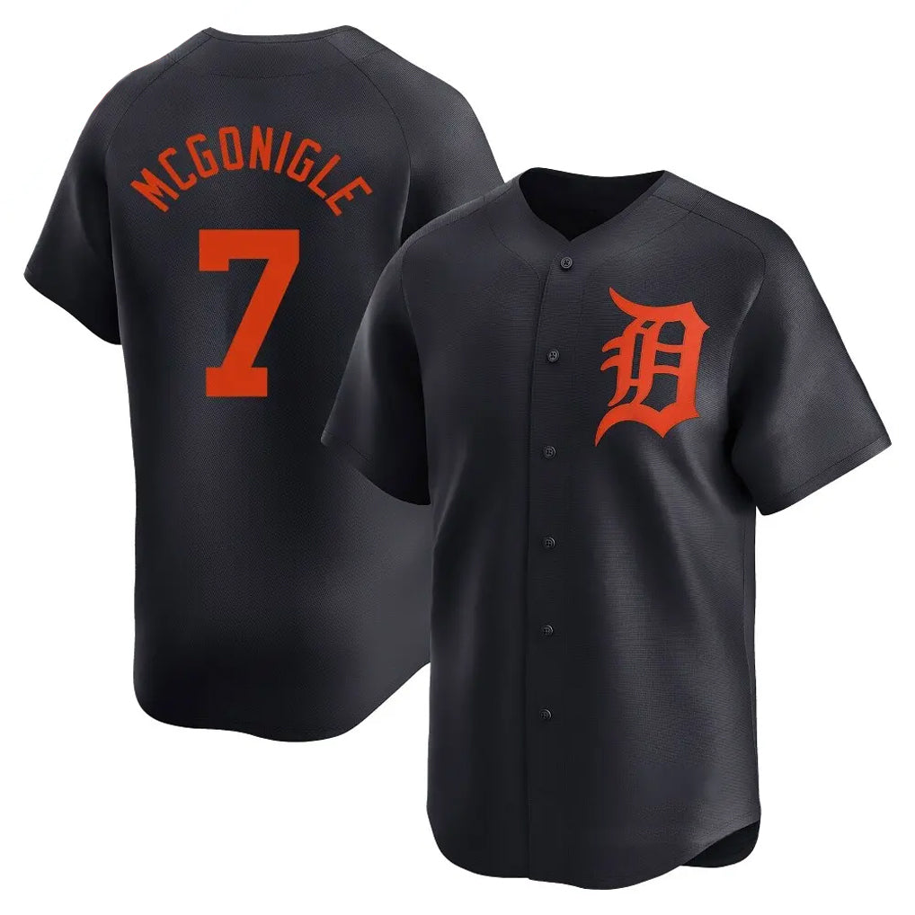 Jamed D.Tigers #7 Kevin McGonigle Player Navy Home Limited Stitched Jerseys